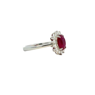 Ruby Halo Ring