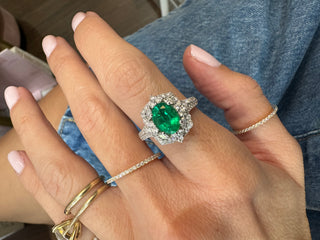 Emerald & Diamonds Ringdent