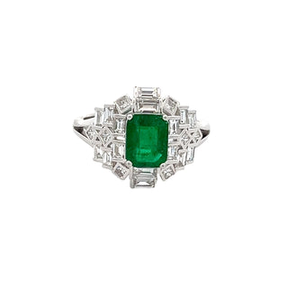 Diamonds & Emerald Ring