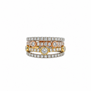 Stacked Diamond Ring