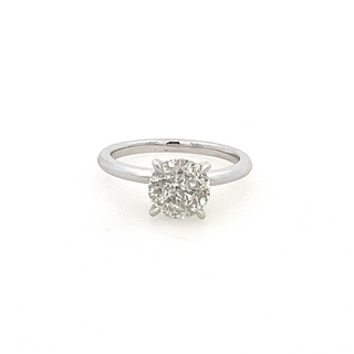 Salt And Pepper Diamond Round Ring