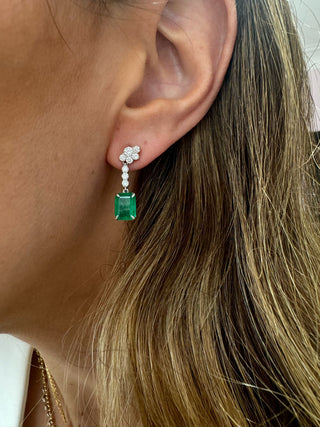 Emerald & Diamond Earrings