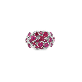 Ruby & Diamond Chunky Ring