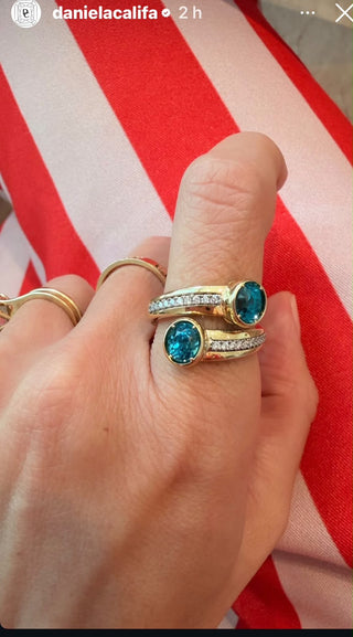 Toi Et Moi Topaz Ring