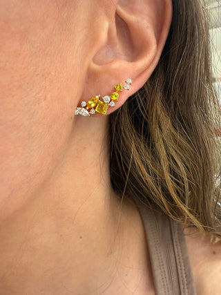 Yellow Sapphire Earrings