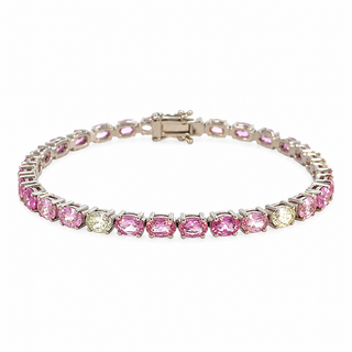 Gradient Pink Sapphire Bracelet