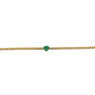 Heart Emerald Bracelet