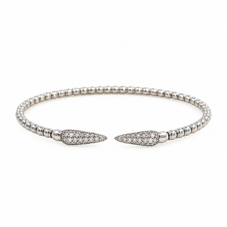 Pave Diamond Open Cuff Bracelet