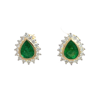 Tears Emerald Studs
