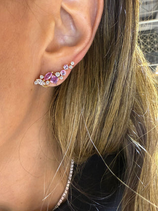 Pink Sapphire Earrings