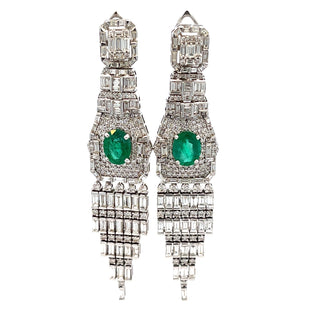 Emerald & Diamond Earrings