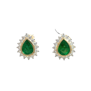 Tears Emerald Studs
