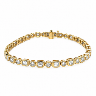Bezel Set Diamond Bracelet