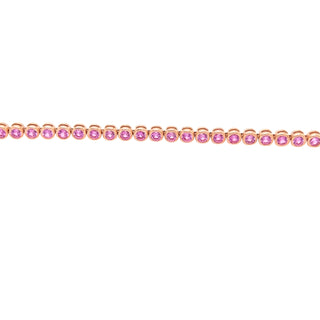 Bezel Sapphire Tennis Bracelet