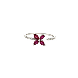 Flower Open Ring