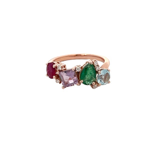 Multi Gem Ring