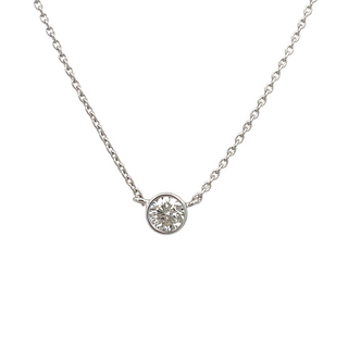 Bezel Diamond Necklace