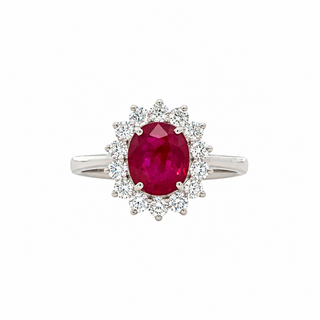 Ruby Halo Ring