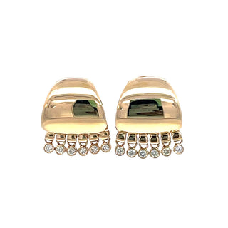 Bezel set Diamond Daniel Huggies