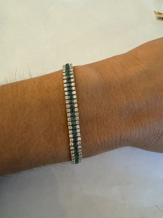 Emerald & Diamond Bracelet