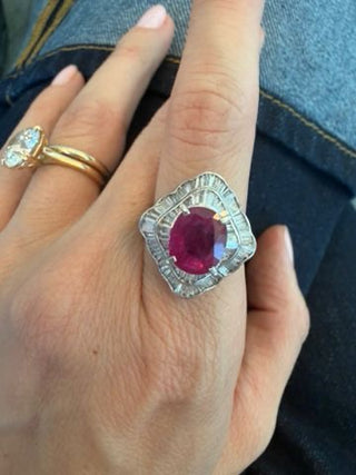 Antique Ruby & Diamond Ring