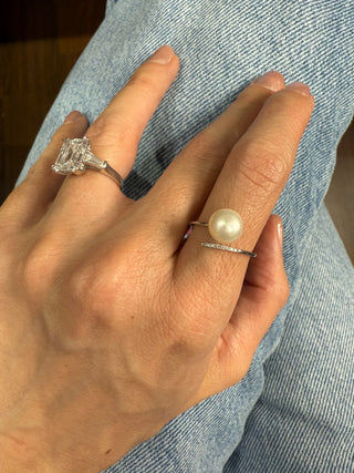 Pearl & Diamond Ring
