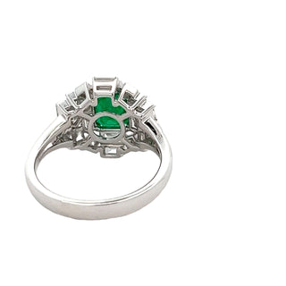 Diamonds & Emerald Ring