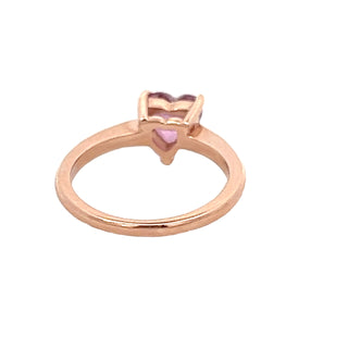 Heart Rose Sapphire Ring