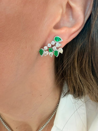Emerald & Diamond Earrings