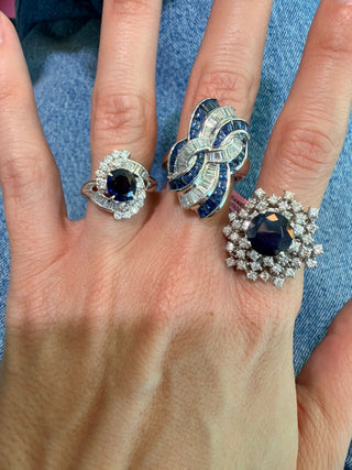 Antique Sapphire & Diamond Ring