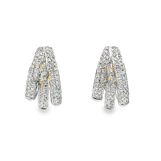 Diamond Pavé Hoops