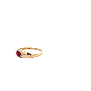 Pinky Ruby Ring