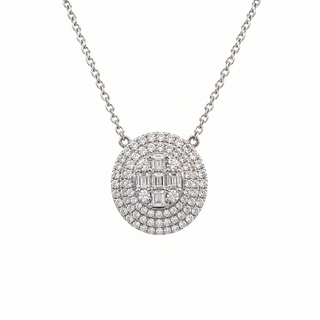 Halo cluster Necklace