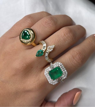 Emerald & Diamond Ring
