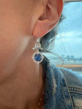 Antique Sapphire Earrings