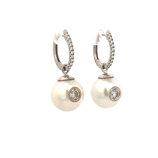 Pearls and Diamond Earrings