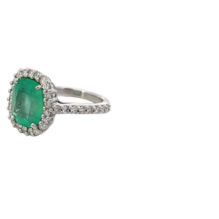 Emerald & Diamond Halo