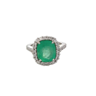 Emerald & Diamond Halo