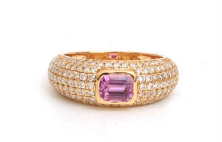 Pink Sapphire Pinky Ring