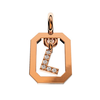 Framed Diamond Initial