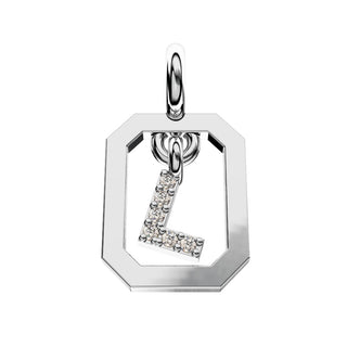 Framed Diamond Initial