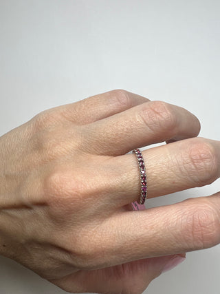 2mm Ruby Eternity Ring SIZE 6