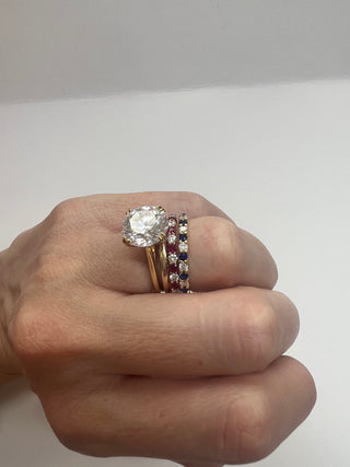 2mm Ruby and Diamond Eternity Ring