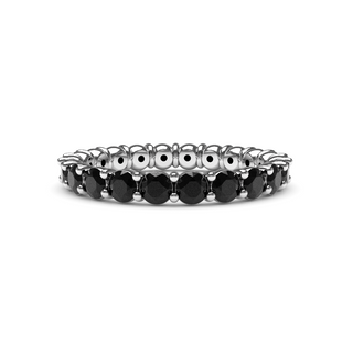 2.5mm Black Diamond Eternity Ring