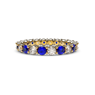 2.5mm Sapphire and Diamond Eternity Ring