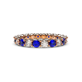 2.5mm Sapphire and Diamond Eternity Ring