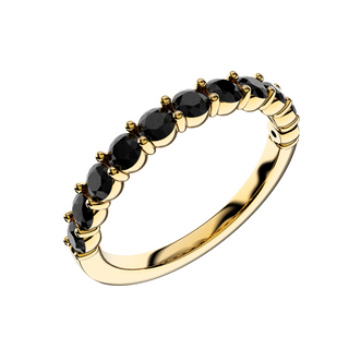 2.5mm Black Diamond Eternity Ring