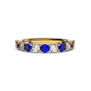 2.5mm Sapphire and Diamond Eternity Ring