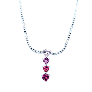 Pink Hearts Necklace