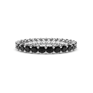 2mm Black Diamond Eternity Ring